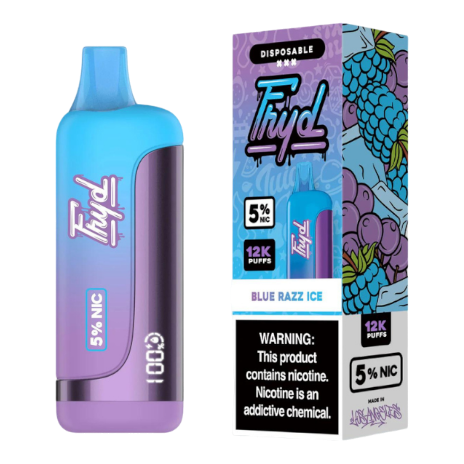 FRYD 12K Blue Razz Ice Disposable Vape