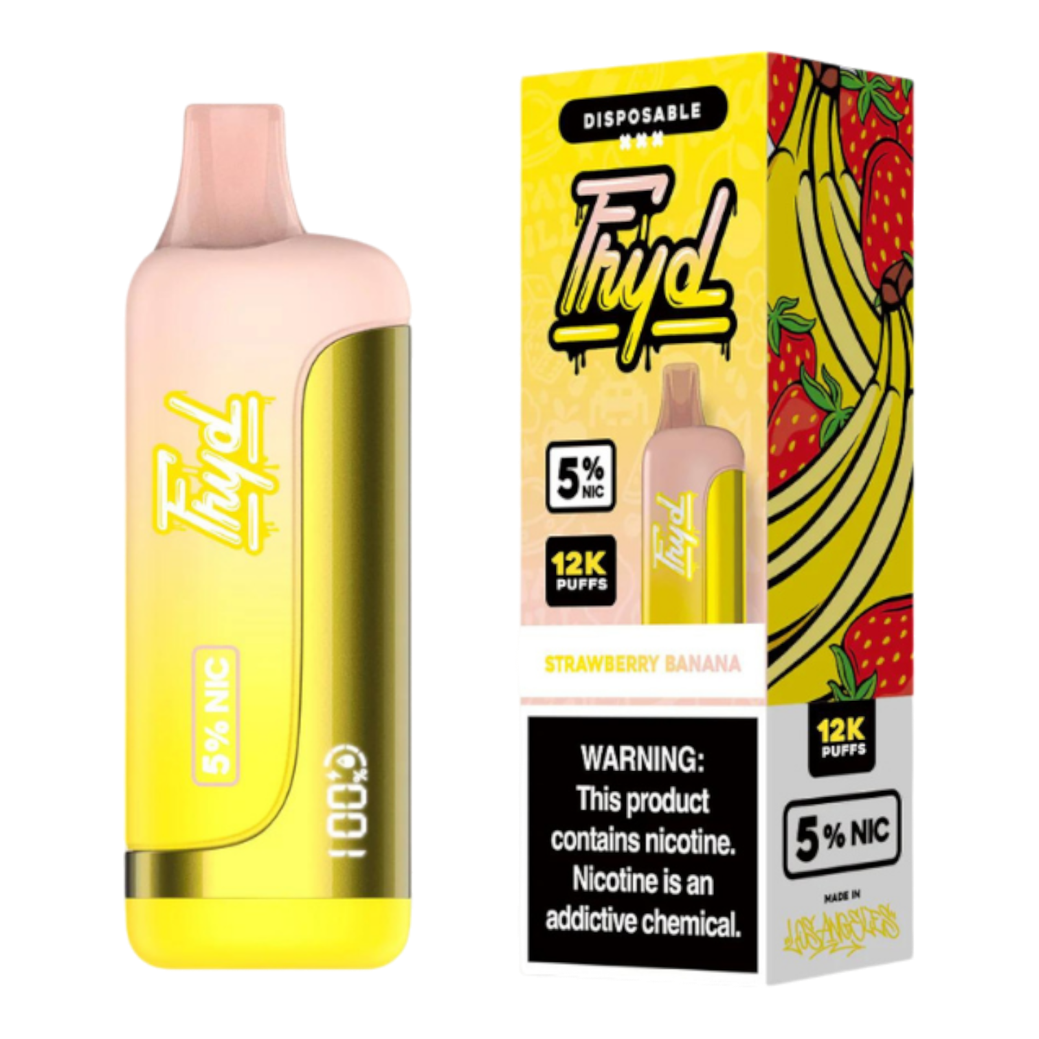 FRYD 12K Strawberry Banana Disposable Vape