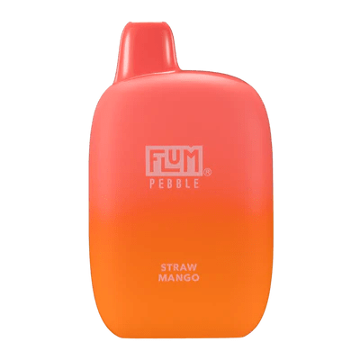 Flum Pebble 6000 Puff Disposable Vape Straw Mango - Vidyll