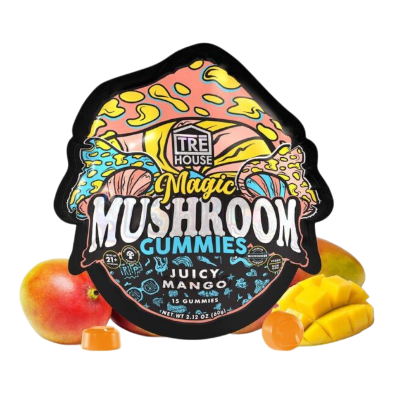 TRE House Magic Mushroom Gummies Juicy Mango