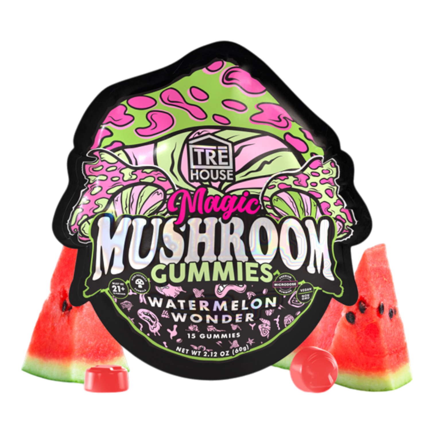 TRE House Magic Mushroom Gummies Watermelon Wonder